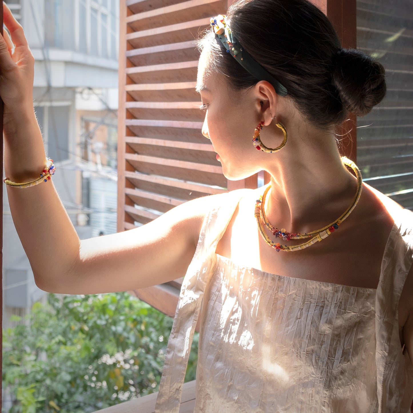 theMay | Chrul Kâl Collection | Bộ phụ kiện thổ cẩm Ba-na dệt tay Mai