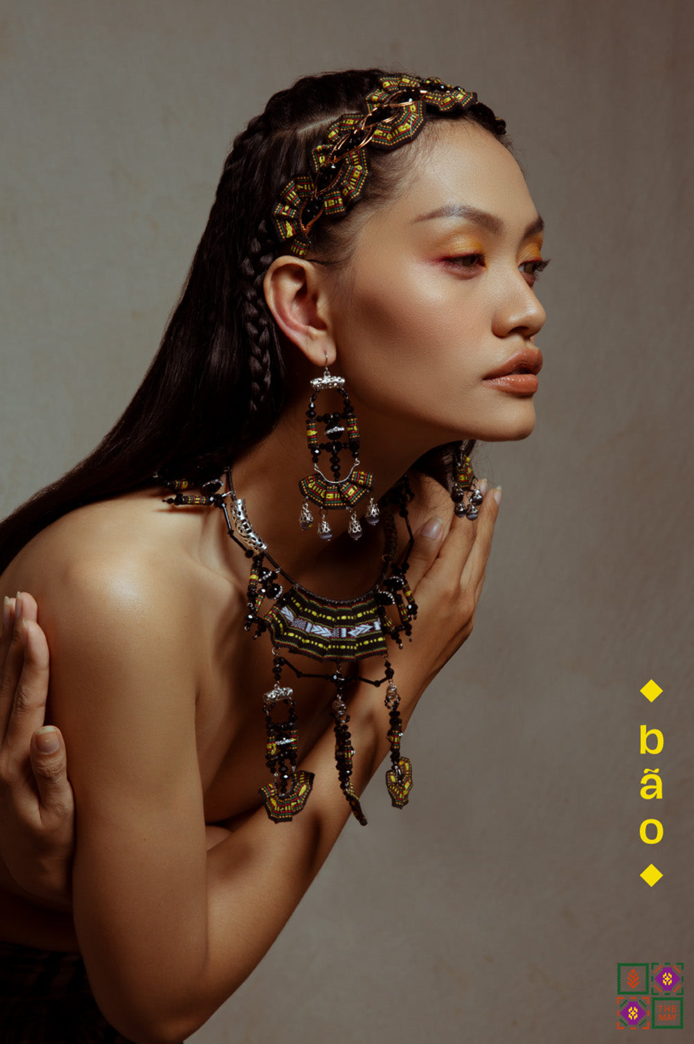 theMay | Sunshine & Moonlight Collection | Bộ phụ kiện thổ cẩm Ba-na dệt tay Bão