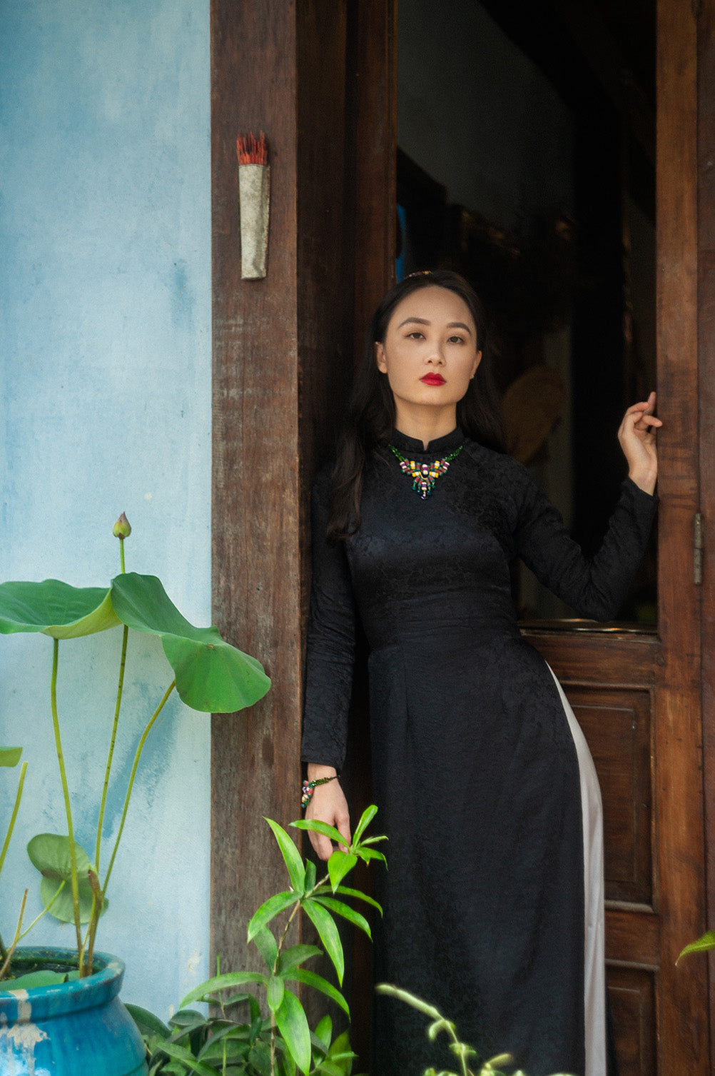 theMay | Sunshine & Moonlight Collection | Bộ phụ kiện thổ cẩm Ba-na dệt tay Lá