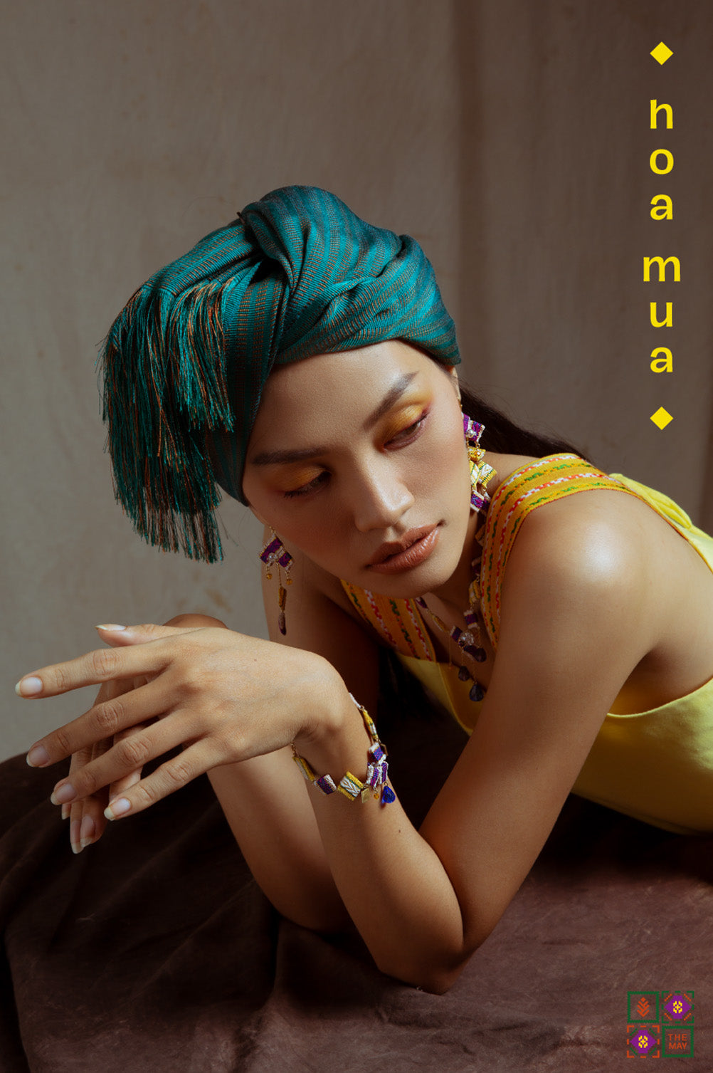 theMay | Sunshine & Moonlight Collection | Bộ phụ kiện thổ cẩm Ba-na dệt tay Hoa Mua