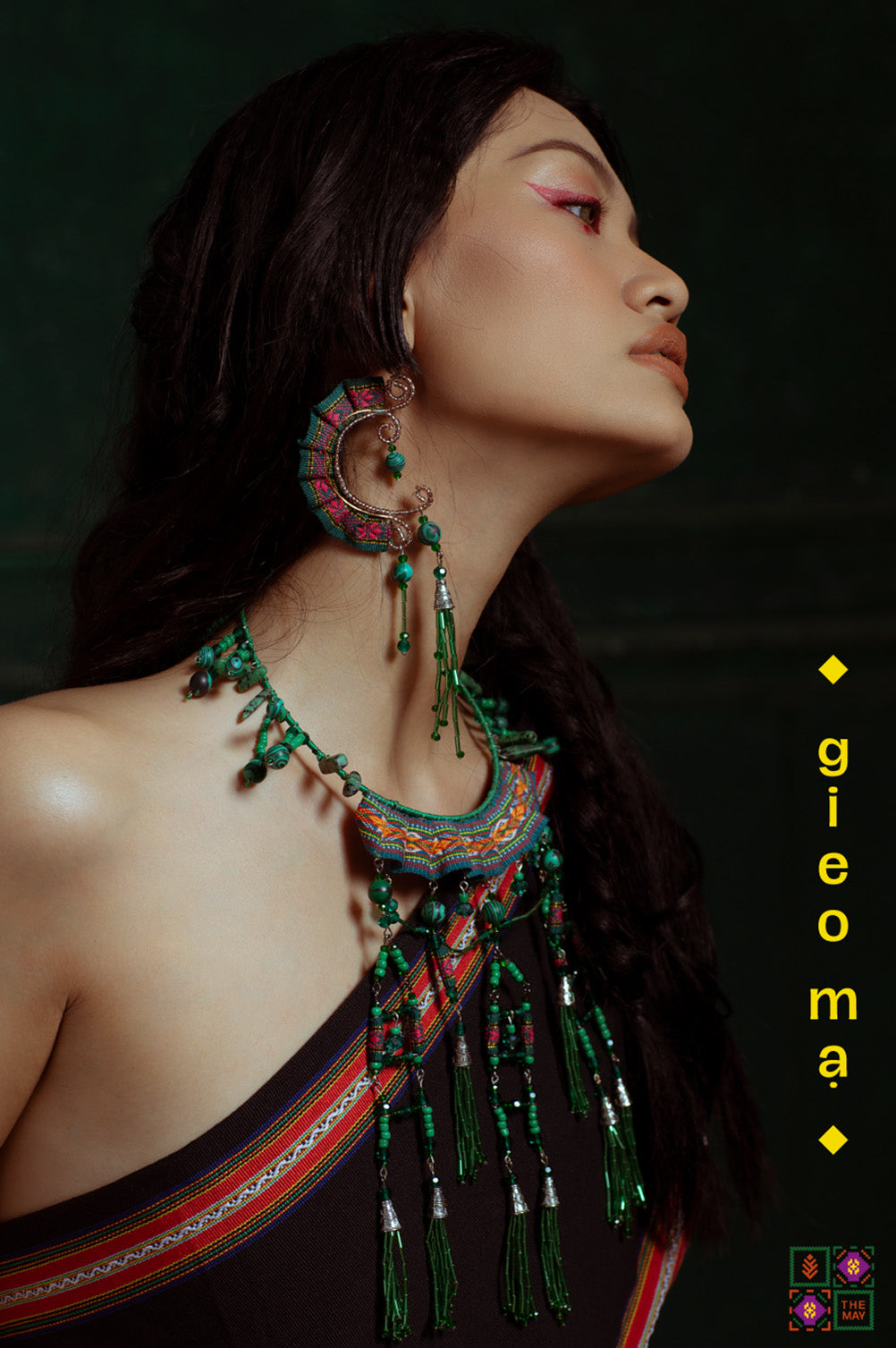 theMay | Sunshine & Moonlight Collection | Bộ phụ kiện thổ cẩm Ba-na dệt tay Gieo Mạ