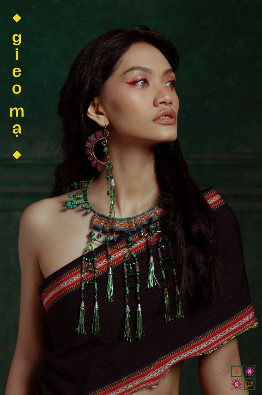 theMay | Sunshine & Moonlight Collection | Bộ phụ kiện thổ cẩm Ba-na dệt tay Gieo Mạ