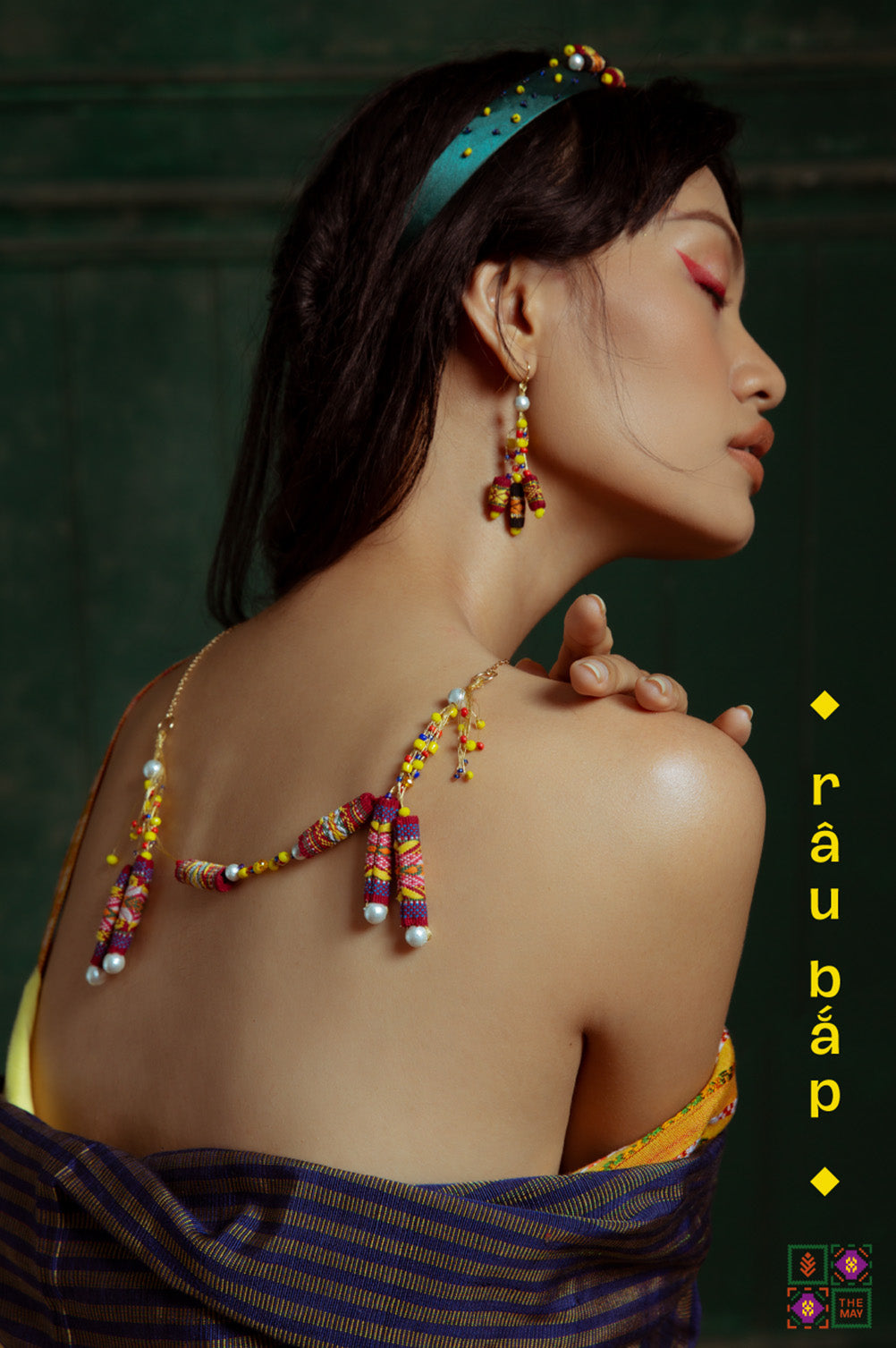 theMay | Sunshine & Moonlight Collection | Bộ phụ kiện thổ cẩm Ba-na dệt tay Râu Bắp