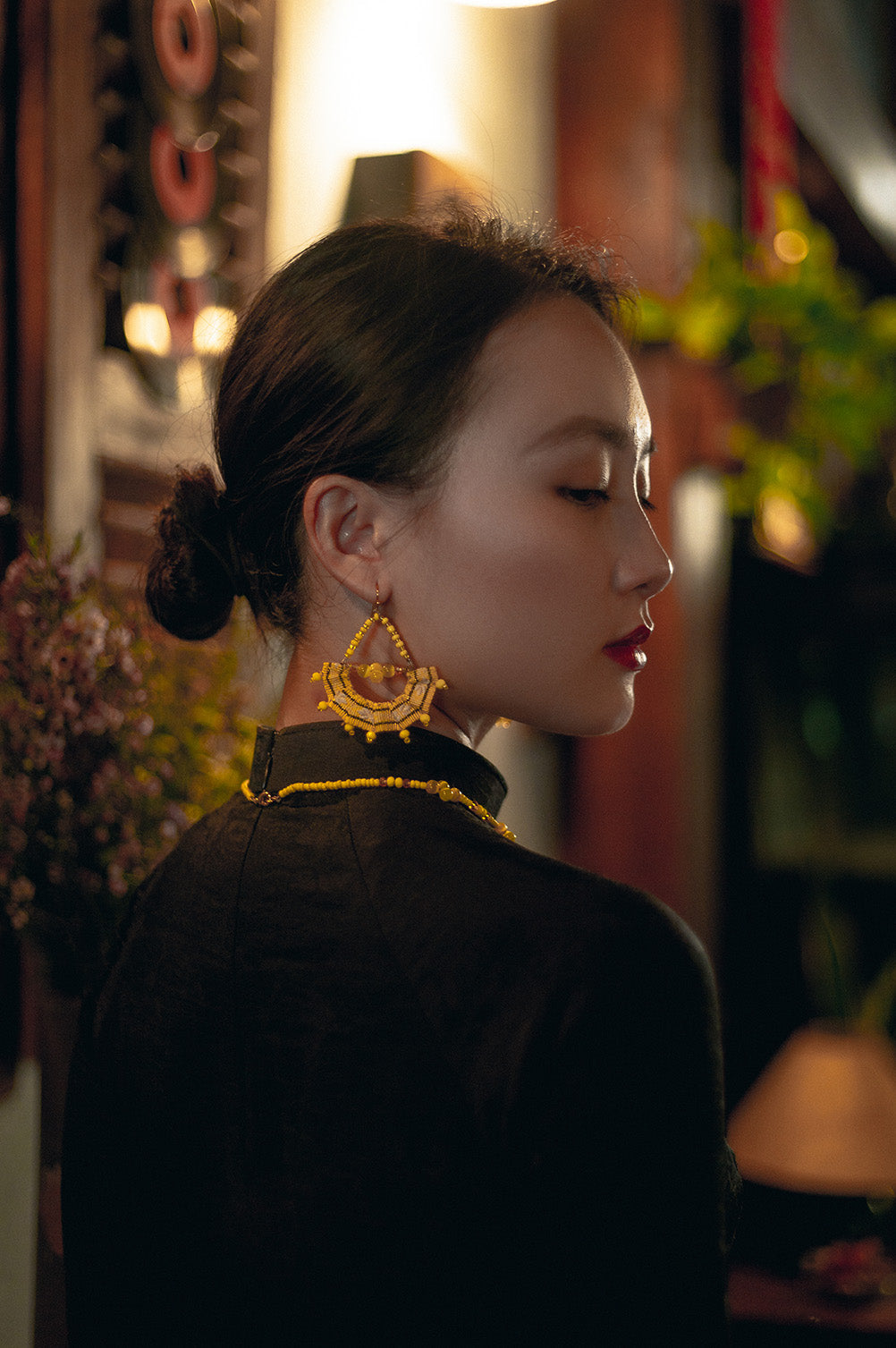 theMay | Sunshine & Moonlight Collection | Bộ phụ kiện thổ cẩm Ba-na dệt tay Lúa chín