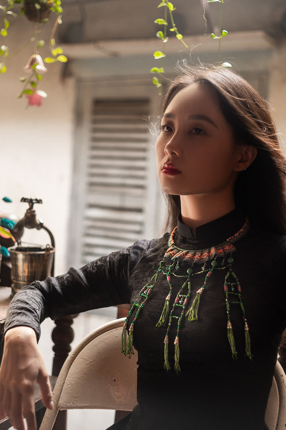 theMay | Sunshine & Moonlight Collection | Bộ phụ kiện thổ cẩm Ba-na dệt tay Gieo Mạ