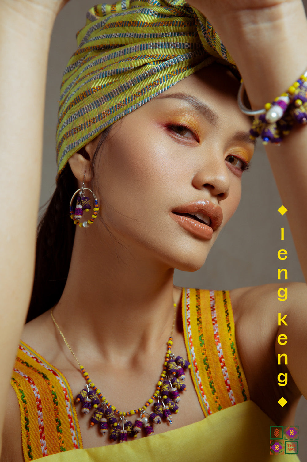 theMay | Sunshine & Moonlight Collection | Bộ phụ kiện thổ cẩm Ba-na dệt tay Leng Keng