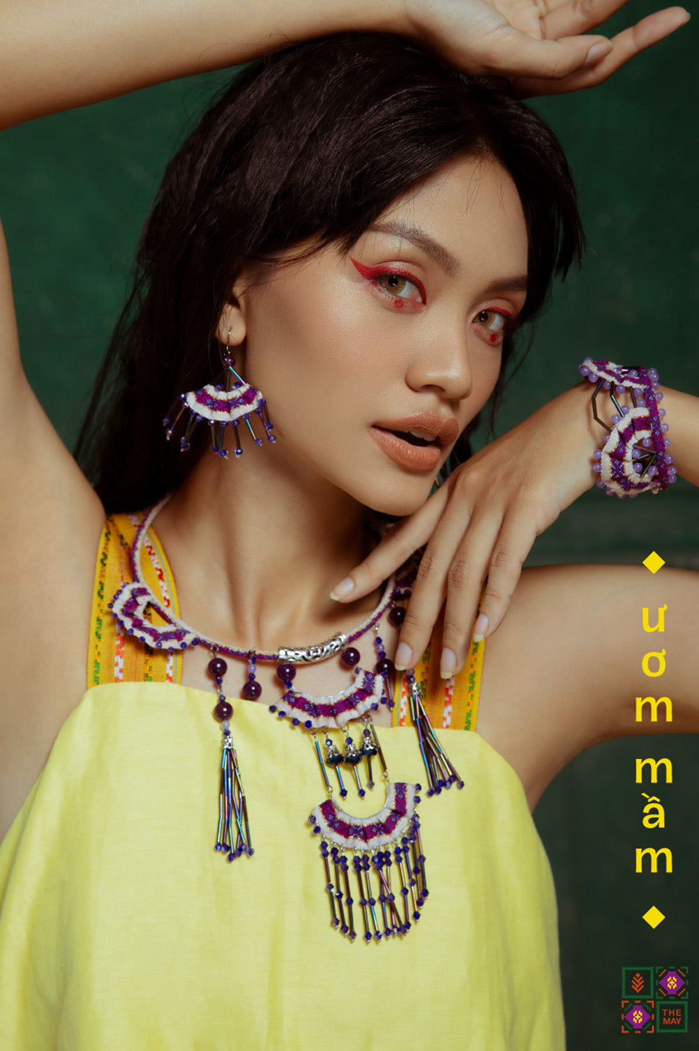 theMay | Sunshine & Moonlight Collection | Bộ phụ kiện thổ cẩm Ba-na dệt tay Ươm Mầm