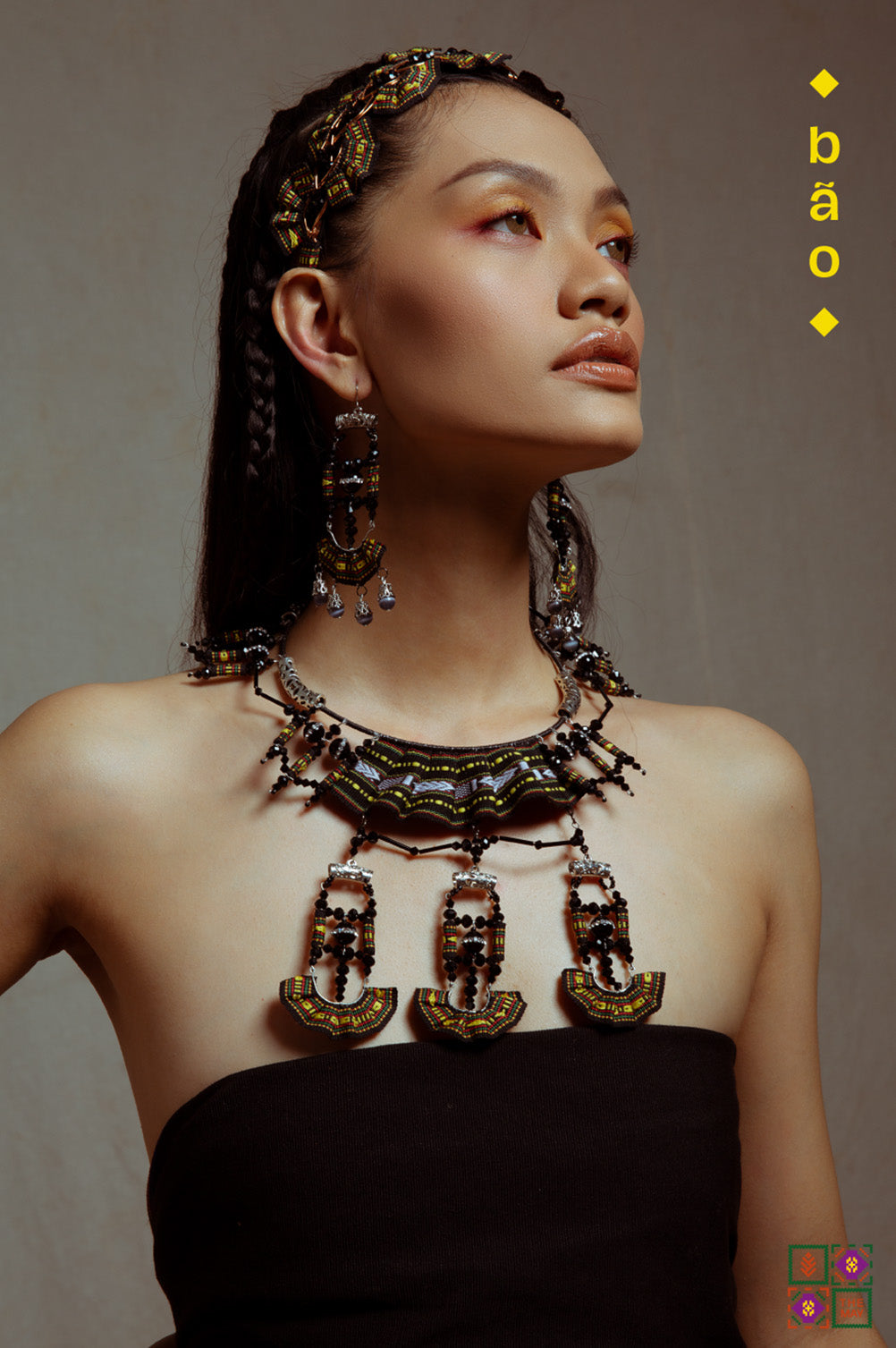 theMay | Sunshine & Moonlight Collection | Bộ phụ kiện thổ cẩm Ba-na dệt tay Bão