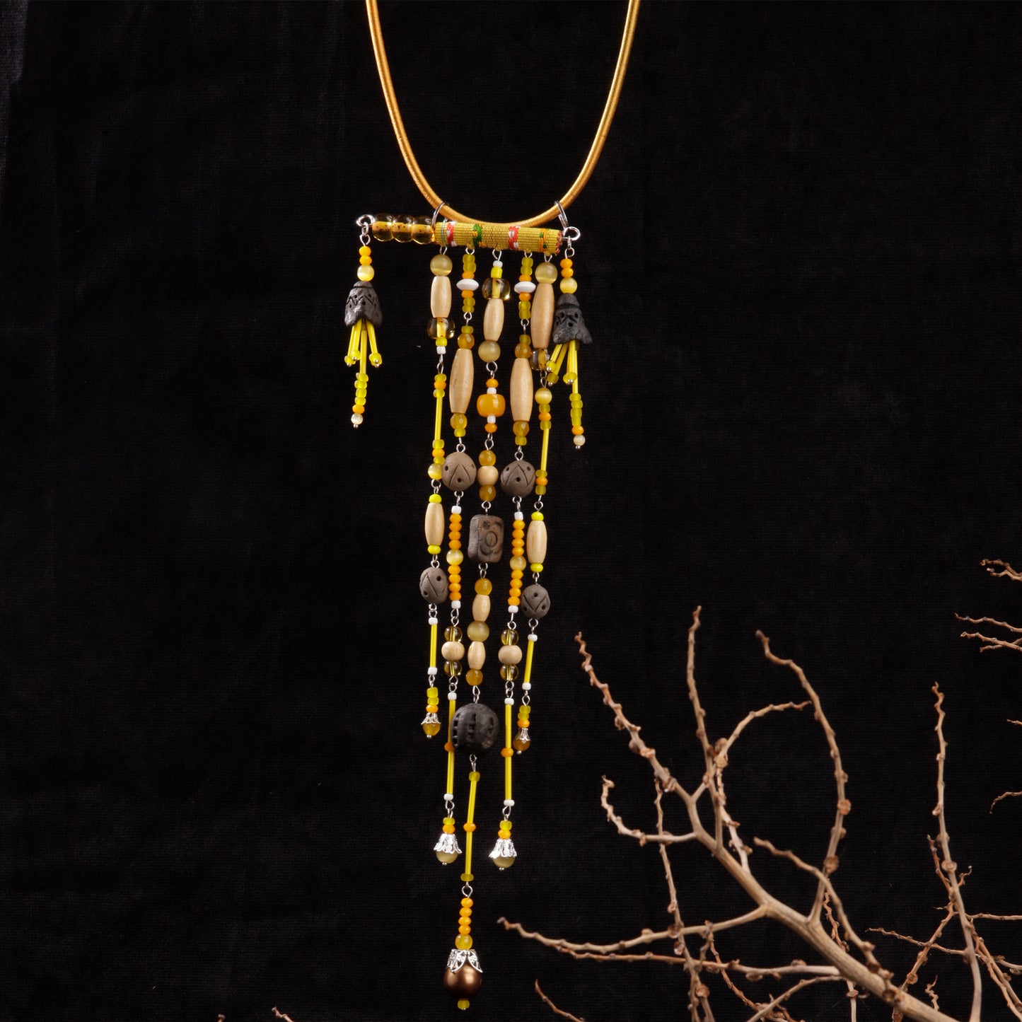 theMay | Po Inu Nagar Collection | Vòng cổ thổ cẩm Chăm dệt tay Vòng cổ Đất Mẹ