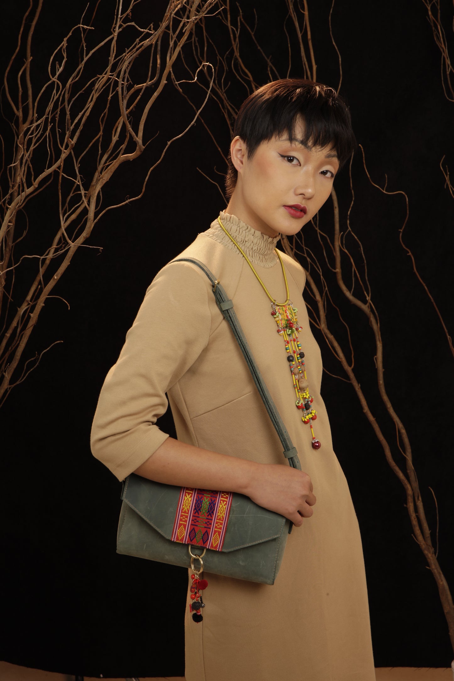 theMay | Po Inu Nagar Collection | Vòng cổ thổ cẩm Chăm dệt tay Vòng cổ Gia Truyền