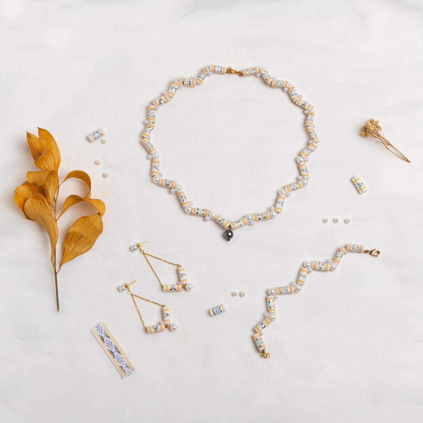 theMay | Biển Cả Collection | Bộ phụ kiện thổ cẩm Chăm dệt tay Cát