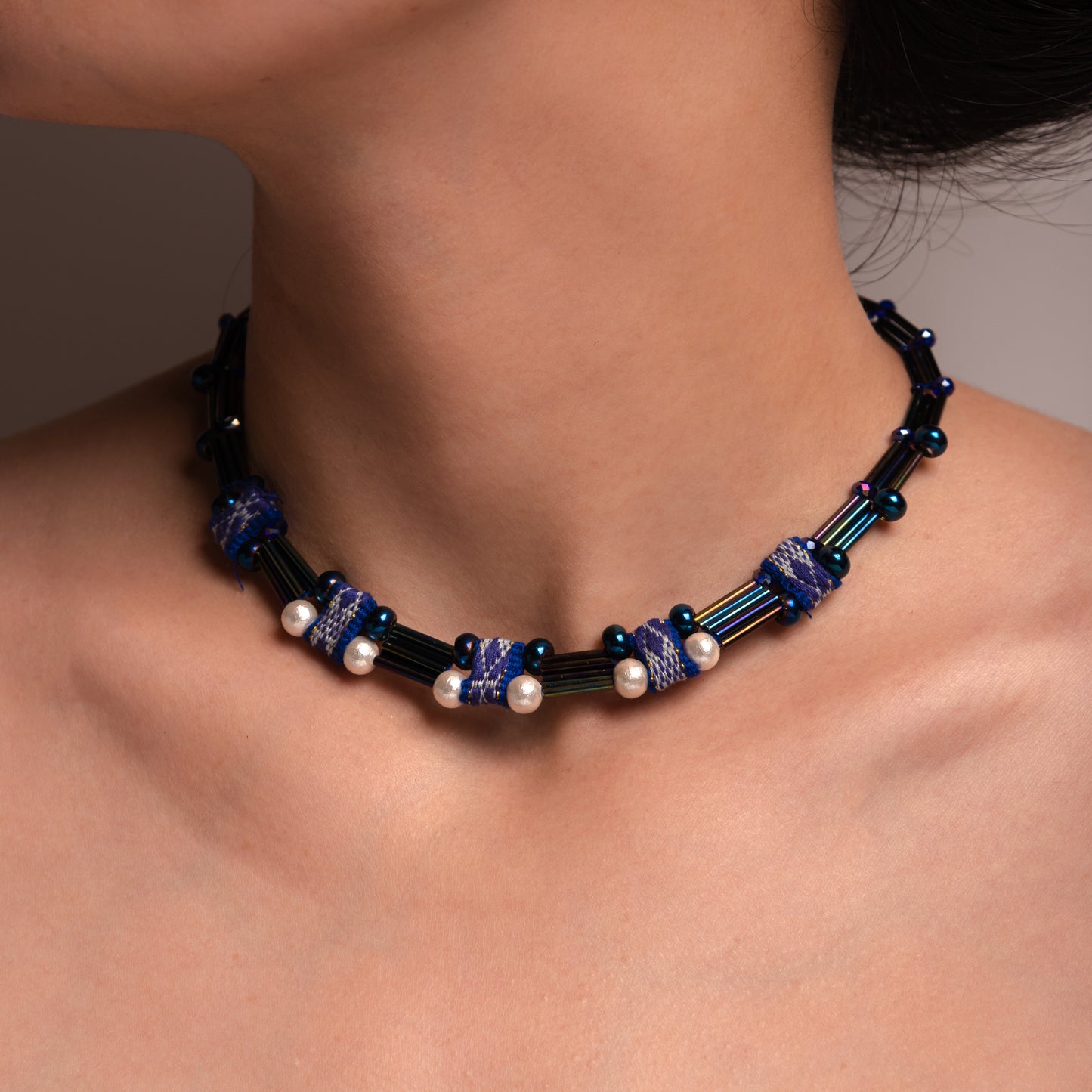 theMay | Biển Cả Collection | Vòng cổ thổ cẩm Ba-na dệt tay Đại Dương