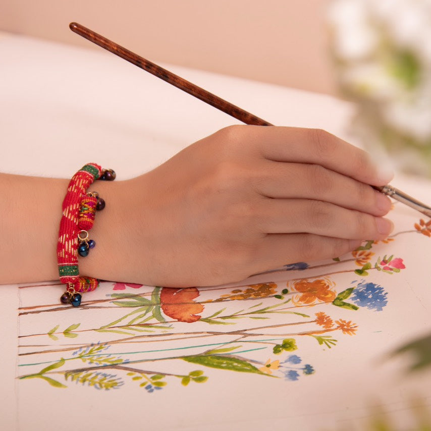 theMay | Tết Special Collection | Vòng tay thổ cẩm Chăm dệt tay Bách Hoa