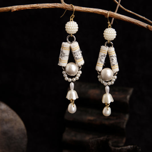 theMay | Po Inu Nagar Collection | Hoa tai thổ cẩm Chăm dệt tay Hoa tai Gieo