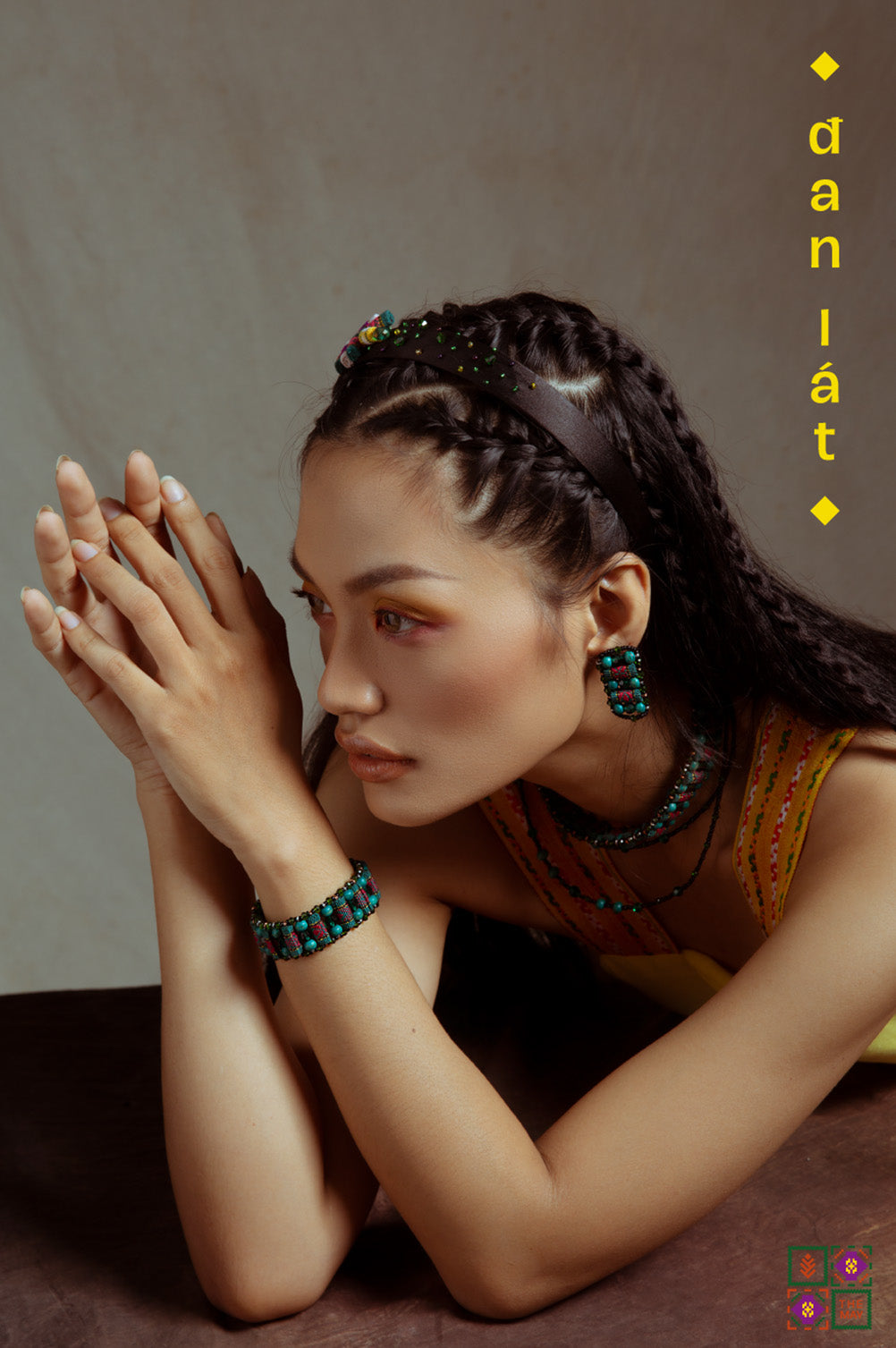 theMay | Sunshine & Moonlight Collection | Bộ phụ kiện thổ cẩm Ba-na dệt tay Đan Lát