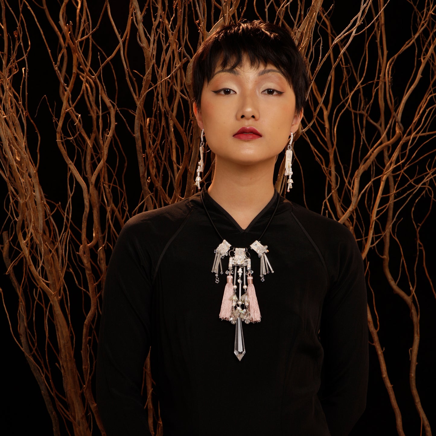 theMay | Po Inu Nagar Collection | Vòng cổ thổ cẩm Chăm dệt tay Vòng cổ Mẹ Con