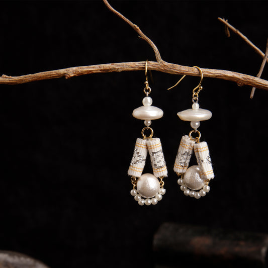 theMay | Po Inu Nagar Collection | Hoa tai thổ cẩm Chăm dệt tay Hoa tai Rào
