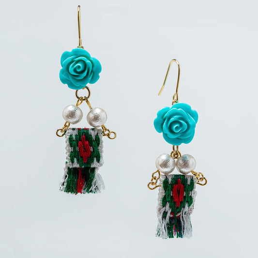 theMay | Root Collection | Hoa tai thổ cẩm Chăm Rosary