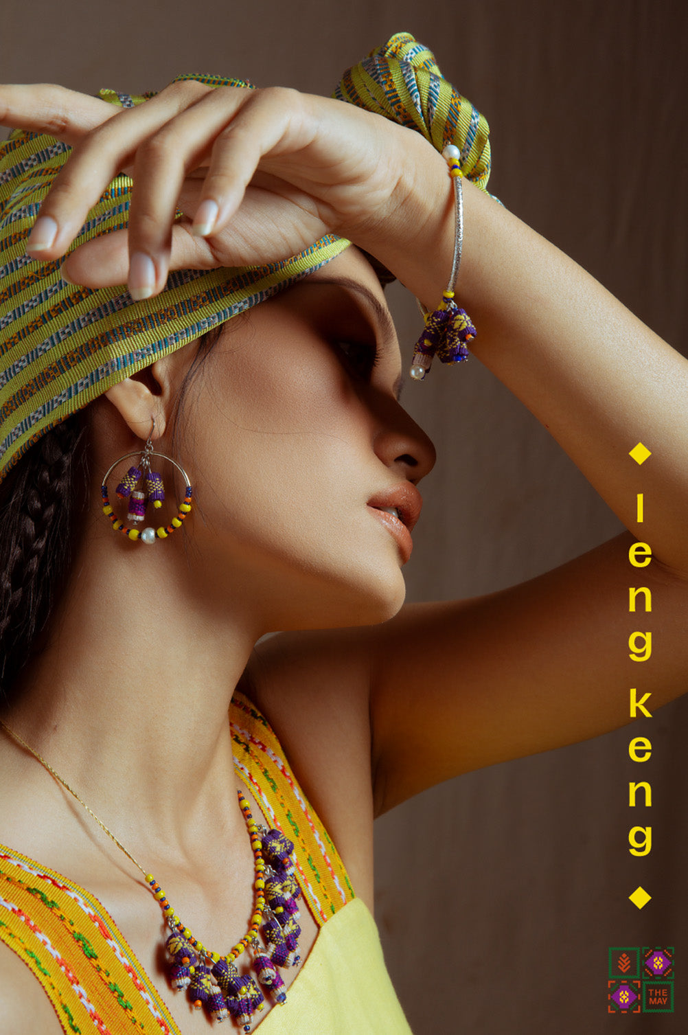 theMay | Sunshine & Moonlight Collection | Bộ phụ kiện thổ cẩm Ba-na dệt tay Leng Keng