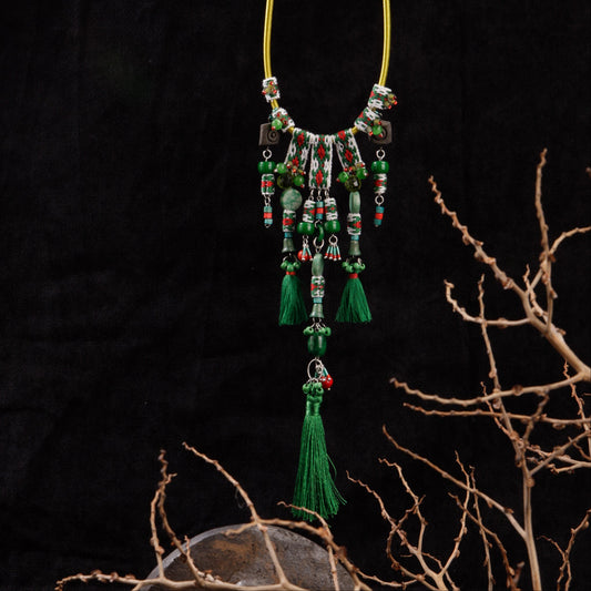 theMay | Po Inu Nagar Collection | Vòng cổ thổ cẩm Chăm dệt tay Vòng cổ Lịch Sử