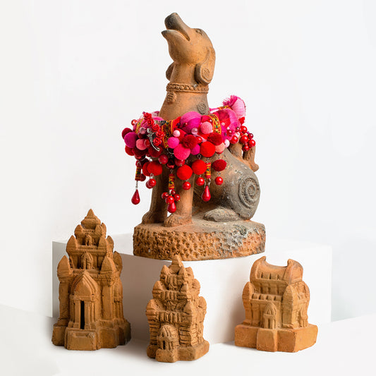 theMay | Root Collection | Vòng cổ thổ cẩm Chăm Peach Blossom