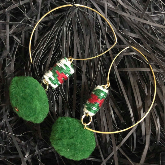 theMay | Root Collection | Hoa tai thổ cẩm Chăm Grass