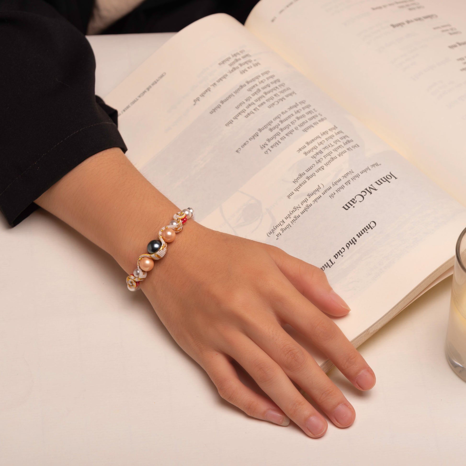 theMay | Biển Cả Collection | Vòng tay thổ cẩm Chăm dệt tay Sóng Biển