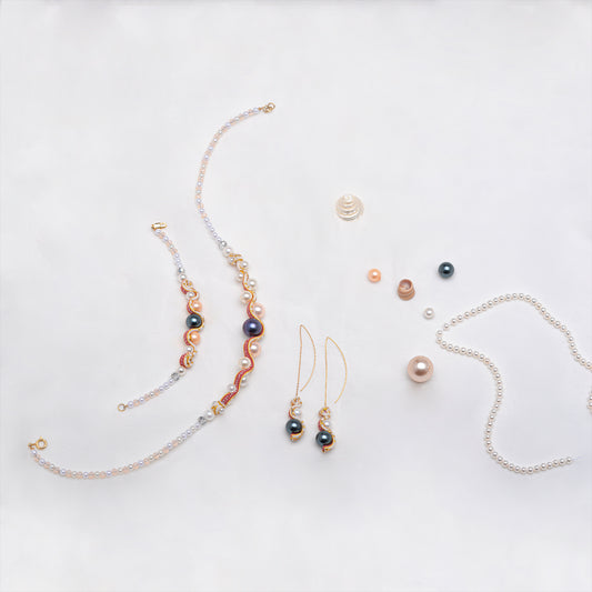 theMay | Biển Cả Collection | Hoa tai thổ cẩm Chăm dệt tay Sóng Biển