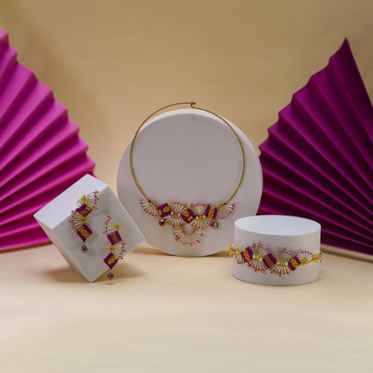 Mini collection thổ cẩm họa sắc tím