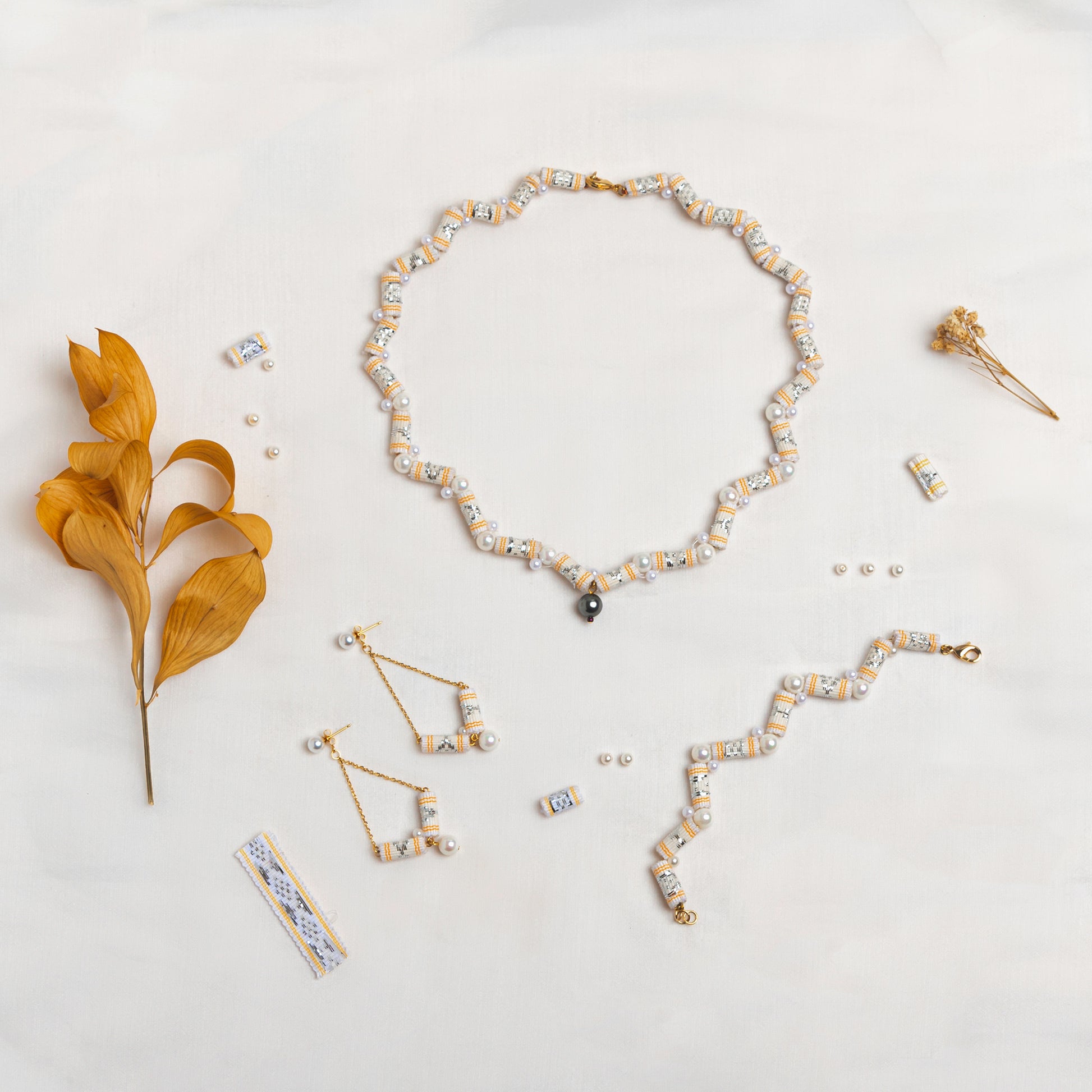 theMay | Biển Cả Collection | Bộ phụ kiện thổ cẩm Chăm dệt tay Cát