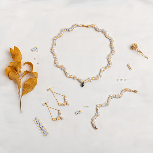 theMay | Biển Cả Collection | Bộ phụ kiện thổ cẩm Chăm dệt tay Cát